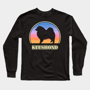 Keeshond Vintage Sunset Dog Long Sleeve T-Shirt